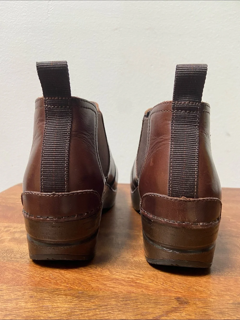 Dansko Women's Frankie Chelsea Boots in Antique Brown Leather
